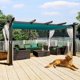 thumbnail image 1 of Qinaqin 10X13 Gris Pergola Retractable Canopy Side Malla Aluminum Frame Structure para Backyard Garden de Profundidadck Patio, 1 of 7