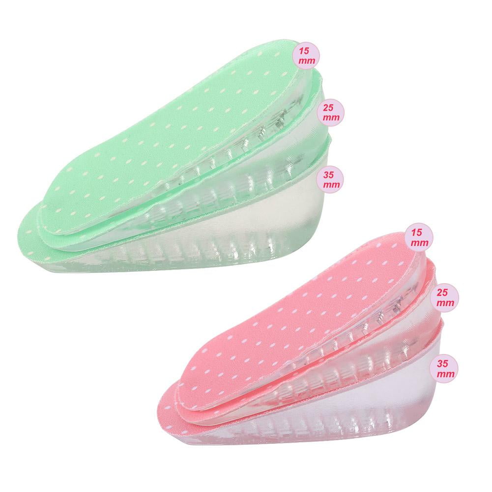 Yosoo Silicone Gel Adhesive Insoles Height Increase Foot Orthotic Arch 