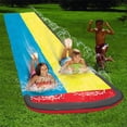 thumbnail image 2 of Water Slide Summer Kids Dual Racing Slide Outdoor PVC Sliding Toy for Water Park Lawn Backyard, 2 of 6