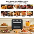 thumbnail image 5 of Panana Horno tostador compacto Airfryer, 1400 W 21 QT con multifunción 6 en 1 y amplio rango de temperatura, horno freidora de aire con temporizador de 60 minutos/apagado automático, horno de encimera, 5 of 5
