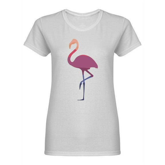 Flamingo Stance Shaped T-Shirt Women -Image by Shutterstock, Female Large