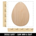 thumbnail image 2 of Egg Solid Wood Holiday Christmas Tree Ornament Unfinished DIY Pre-Drilled Craft, 2 of 7