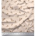 thumbnail image 1 of Soimoi Crepe Silk Fabric Leaves & Floral Artistic Print Fabric by the Yard 42 Inch Wide, 1 of 1