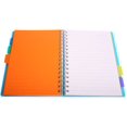 thumbnail image 4 of 5 Subject Notebook, A5 Notebooks and Journals Spiral Bund, Wide Ruled, Lab Professional Notepad, Colored Dividers with Tabs, 5.7”×8.27”, Hardcover Memo Planner for School Kids Girls Women, 4 of 7