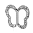 thumbnail image 3 of Moda de imitación Bufanda Titular de la hebilla Joyas - / Ovalado / Mariposa - Plata, 3 of 9