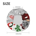 thumbnail image 6 of Kdxio Cute Santa Print Shower Cap for Women,Elastic and Reusable,Double Waterproof Layers Bathing Hat, 6 of 9