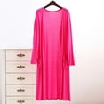 thumbnail image 2 of APEXFWDT Women's Lightweight Cardigan for Spring Summer Long Sleeve Open Front Solid Kimono Cover Up for Women Casual Maxi Dusters, 2 of 7
