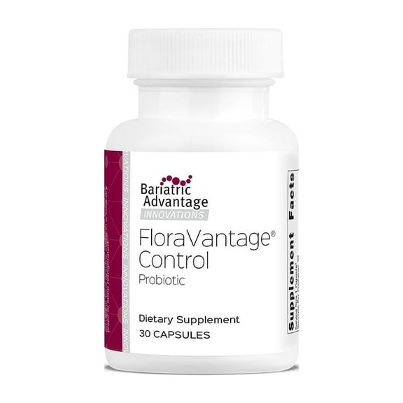 Bariatric Advantage FloraVantage Control - Probiotic Health for Bariatric Patients - Probiotic for Gut Health - Vegetarian & Non-GMO - 30 Capsules