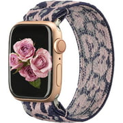 TOYOUTHS Compatible with Apple Watch Band 42mm 44mm Elastic Scrunchie Strap Women Men Stretch Fabric Replacement