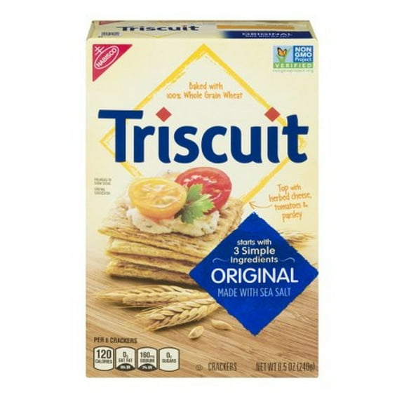 Nabisco Triscuit Original Whole Grain Wheat Crackers (Pack of 20)