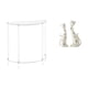 thumbnail image 1 of Mesa Auxiliar De Acrílico Para Espacios Pequeños, Esculturas De Pareja De Gatos, Estatua De Animal, Regalo De Boda Para La Repisa Del Comedor, Mesa Coleccionable, Adorno Artesanal, Estatuas, 1 of 8