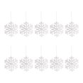 thumbnail image 2 of Guirnalda de decoración de 10 piezas suministros festivos de copo de Wdftyju nieve árbol de Navidad diseño de escena de fiesta artesanía artesanal para puerta de centro comerci, 2 of 3