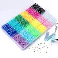 thumbnail image 3 of 19200pcs Rhinestones Gems Set 12 colores mezclados para decoración artesanal 3 mm Sunnimix Uñas De Diamantes De Imitación, 3 of 8