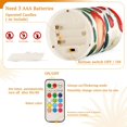 thumbnail image 5 of Yayeee Flameless Candles with Remote Flickering Battery Operated Multi Color Changing, Strawberry Pattern, 5 of 7
