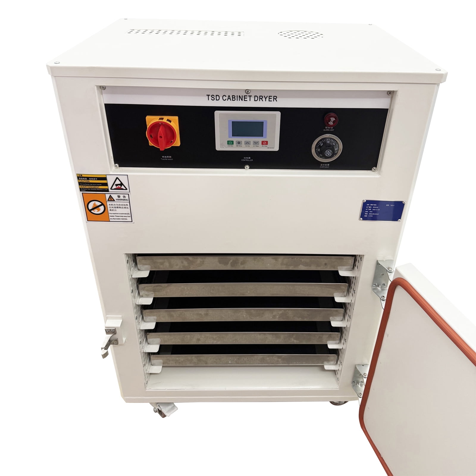 220V 3-Phase Plastic Granule Box-type Dryer Engineering Plastic Particle Cabinet Dryer