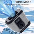 thumbnail image 3 of Ventilador de cintura HIKEOUT HIKEOUT 2025 mejorado, 10000 mAh, 5 velocidades, 3 of 7