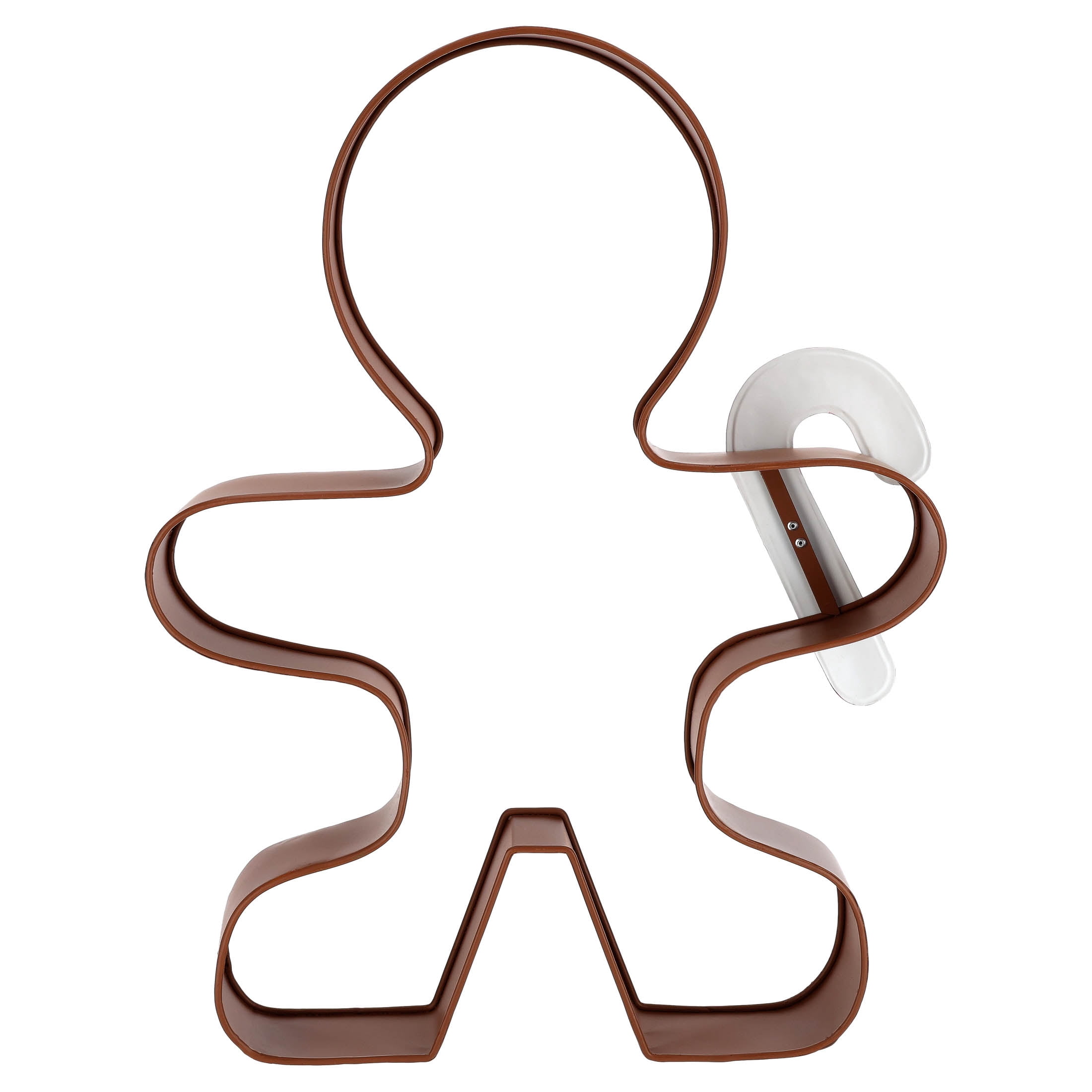 Metal Gingerbread Cookie Cutter Christmas Decoration, Brown, 22", by Holiday Time