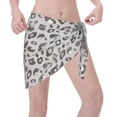 thumbnail image 3 of Kll Wild Animal Leopard Print Women'S Sarong Coverups Short Bathing Suit Wrap Skirt Beach Wrap Swimsuit Cover Ups, 3 of 7