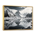 thumbnail image 2 of Designart "Wonderment at the Grey Glacier" Landscapes Floater Framed Canvas Wall Art, 2 of 7