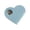 Light Blue, variant on Heart Shape PU Leather Cord Organizer Wrap Manager Portable USB Cable Earphones Storage Bag For Women Girls Gift( Beige 1.6*1.6 In)