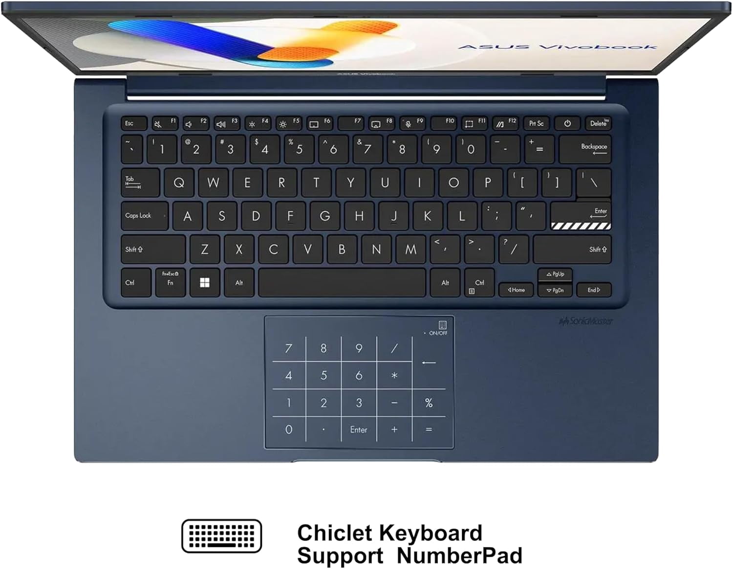 ASUS VivoBook 14 Business Laptop 14" FHD Anti-Glare Intel 10-core i5-1334U 16GB DDR4 512GB SSD Type-C Privacy Camera SonicMaster Long-Lasting Battery Fast Charging Win11Pro ICP Hub