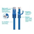 thumbnail image 3 of Monoprice 9794 Cat6 100ft Blue Patch Cable, Snagless RJ45, 24AWG, 550MHz, 3 of 6