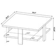 thumbnail image 6 of Dawn Square Engineered Wood Coffee Table Mango Brown, 6 of 6