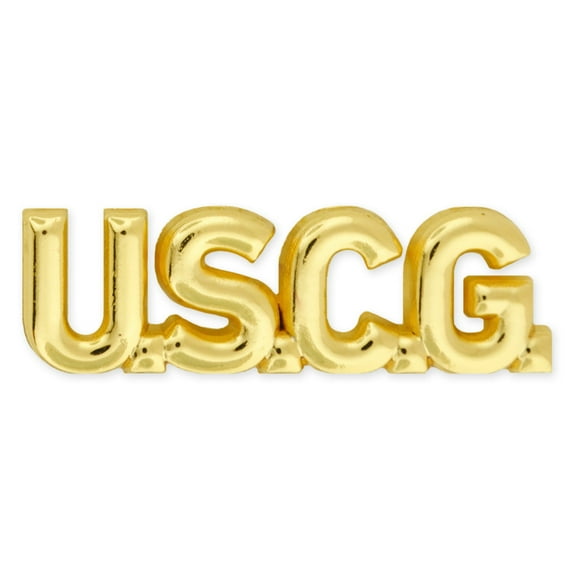 PinMart's Officially Licensed U.S. Coast Guard Gold Letters Pin