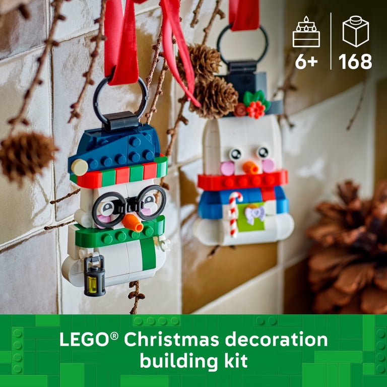 LEGO, Snowman Ornaments, 40812, Multicolor, Holiday Decor
