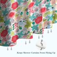 thumbnail image 6 of Pioneer Flower Floral Print Pattern Shower Curtain 36"x72" ,Bathroom Decorative Shower Curtains Set with 12 Hooks,Modern Waterproof Washable Shower Curtain, 6 of 6