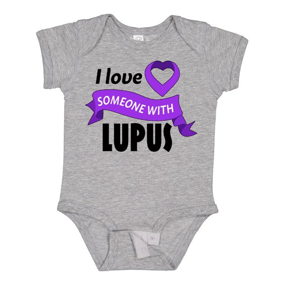 Inktastic I Love Someone with Lupus Boys or Girls Baby Bodysuit