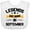 AA-White, variant on Inktastic Legends Are Born in September Boys or Girls Baby Bib