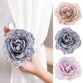 thumbnail image 3 of 1 Paire de Attaches de Rideau Design Floral Clips Magnétiques Accessoires de Rideau, 3 of 10
