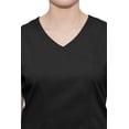 thumbnail image 6 of healing hands Scrubs for Women Mock Wrap Neck Top 2 Pocket Purple Label Women's Scrub Top 2172 Jordan Black L, 6 of 6