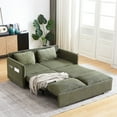 thumbnail image 6 of Green Corduroy Sleeper Sofa with High-Density Foam / Comfortable Seating for Long Time Use, 6 of 6