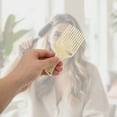 thumbnail image 4 of Unique Bargains 1 Pc Long Handle Hair Insert Comb Yellow Acetate Sheet, 4 of 6