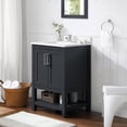 thumbnail image 5 of Ove Decors Vegas 24 W x 19" D Freestanding Bathroom Vanity with Sink, Dark Charcoal, 5 of 8