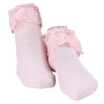 thumbnail image 2 of SPRING PARK 1 Pair Women Ankle Socks, Lace Ruffle Frilly Comfortable Cute Cotton Socks Ladies Girl Princess Lace Socks, 2 of 2