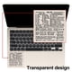 thumbnail image 3 of Pegatina de acceso directo, vinilo autoadhesivo de larga duración, transparente, sin residuos, compatible con MacBook Air y Pro de 13 a 16 pulgadas, 3 of 7
