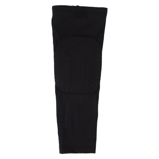 Rodillera deportiva, rodillera de compresión protectora portátil ergonómica de poliéster Flexible suave negro para hombres y mujeres M