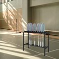 thumbnail image 1 of Estante de almacenamiento para raquetas de bádminton, organizador estable, práctico, duradero, fácil de Negro, 1 of 8