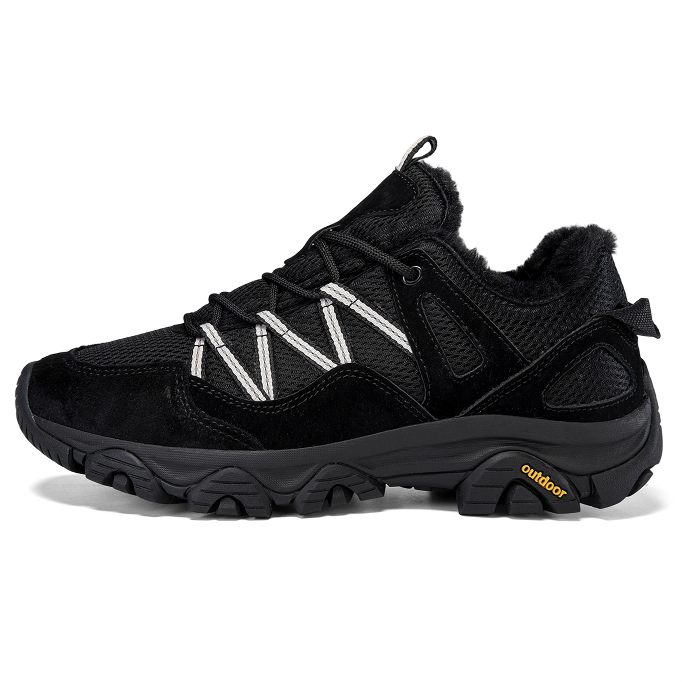 YOURDIARY Women Mens Winter Hiking Shoes Plush Snow Boots Comfortable Anti-Slip