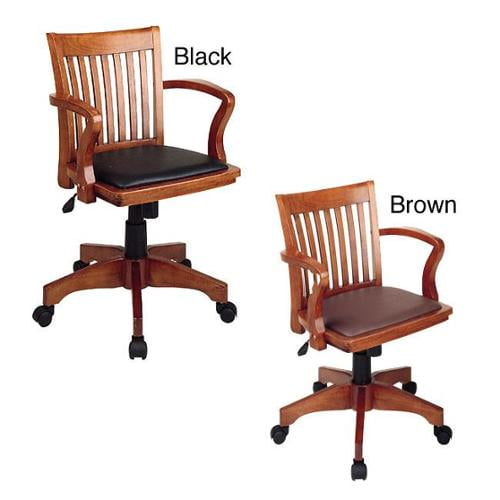 Copper Grove Wilbur Vintage Padded Wood Banker S Chair Walmart Com Walmart Com