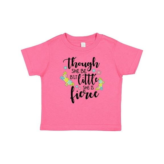 Inktastic Though She Be but Little She is Fierce Shakespeare Girls Baby T-Shirt