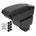 thumbnail image 2 of Center Console Storage Box, Heat Resistant High Strength Arm Rest Double Layer Box Simple Design  For Car, 2 of 8