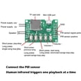 thumbnail image 6 of DIY MP3 Music Voice Playback Kit with PIR Sensor Sound Recording Module USB Download Support TF Card, 6 of 6