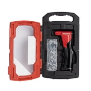 Arrow RT200MKIT Headless One-Handed Rivet Tool Kit, Manual Riveter Set for Metal, Fabric, Leather, and Auto Repair, uses 1/8-Inch, 5/32-Inch, 3/16-Inch Rivets, Includes Storage Case and 300 Rivets