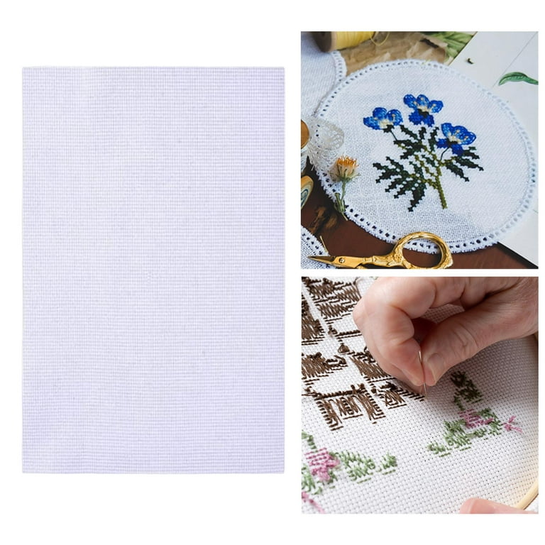 Sewing Fabric Cloth Needlecrafts Embroidery Accessories, DIY Needlepoint  Needlework Cross Stitch Cloth 30cmx45cm 
