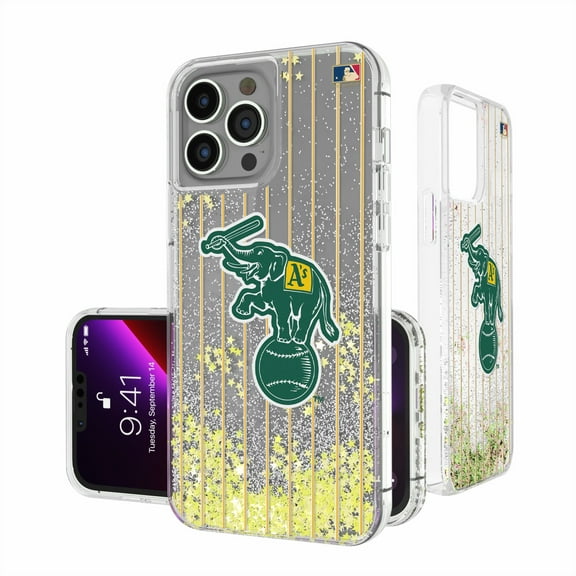 Athletics 1988 Cooperstown Pinstripe iPhone Glitter Case