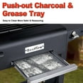 thumbnail image 5 of Bestfire Double Fuel Propane Gas Charcoal Grill Combo Black Dual Lids, 2 Side Shelves for Outdoor and Backyard Cooking, 5 of 7